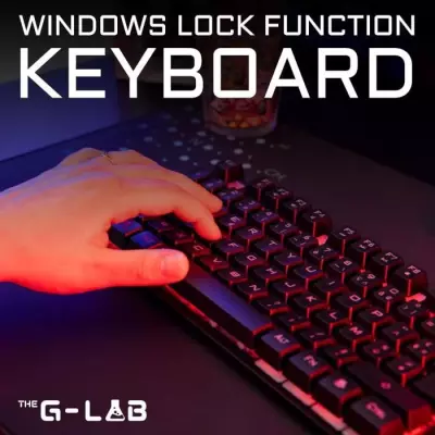 Clavier LED Gaming Keyz-Caesium Numér Glab - Pack compact