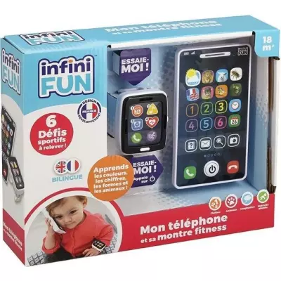 Téléphone et Montre - Mon Téléphone et sa Montre Fitness pour tout-petits