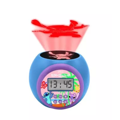 Réveil Enfant Lexibook avec Projecteur Stitch - Compact et Coloré