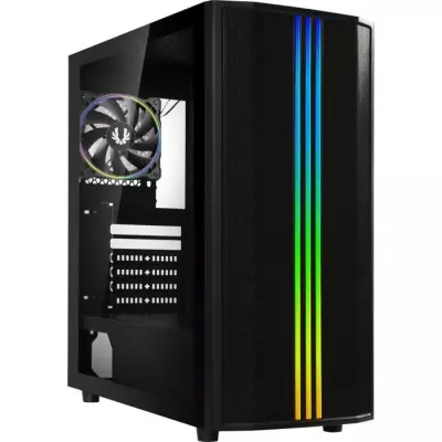 Boîtier Semitower ATX Saber Mesh RGB Noir à Prix Réduit