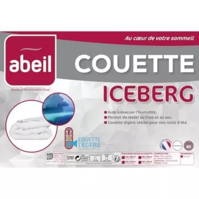 Couette légère ICEBERG 200x200cm - Made in France Couette légère ICEBERG 200x200cm - Made in France