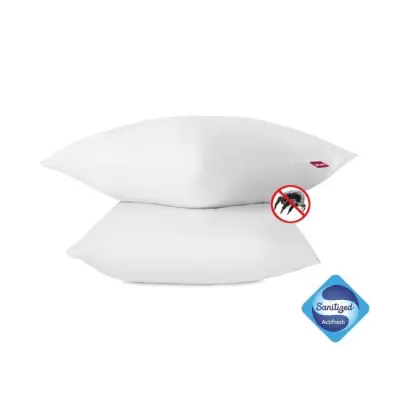 Oreillers Anti-Acarien ABEIL - Lot de 2 - 60 x 60 cm - Blanc Oreillers Anti-Acarien ABEIL - Lot de 2 - 60 x 60 cm - Blanc