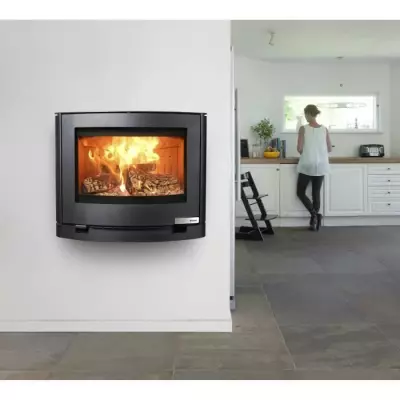Poêle à bois suspendu ADURO 15-3 - Noir - 6,5 KW