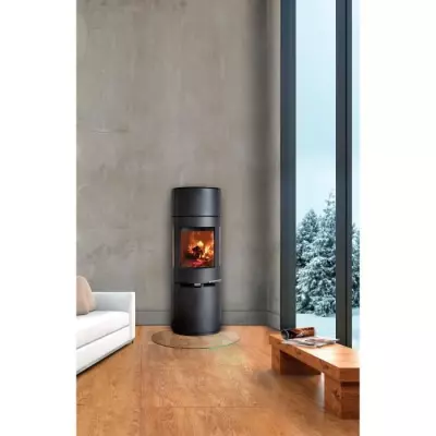 Poêle à bois ADURO 9.7 - Noir 6 KW - Compact et Puissant