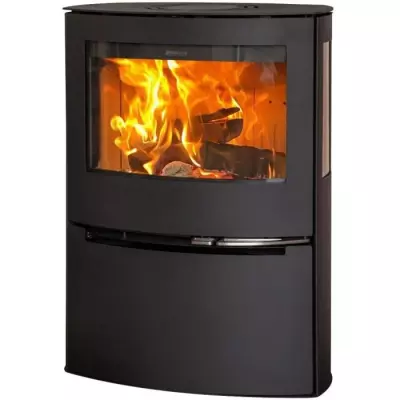 Poêle à bois ADURO 21 - 50240 - 6,5 KW - Noir - Design moderne