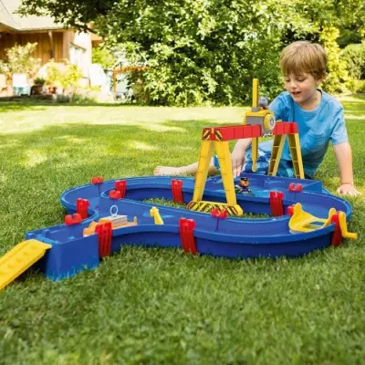 Circuit aquatique Smoby Aquaplay - Port à container + 5 accessoires