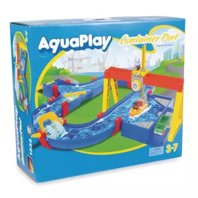 Circuit aquatique Smoby Aquaplay - Port à container + 5 accessoires