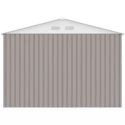 Abri de jardin en métal - Kit d'ancrage inclus - Taupe