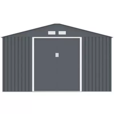Abri de jardin en métal NEPTUNE 12,99 m² - Gris