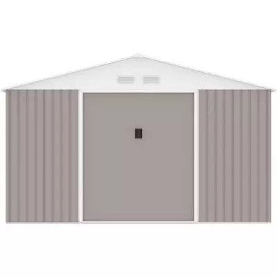 Abri de jardin métal 12,99m² - Kit d'ancrage inclus