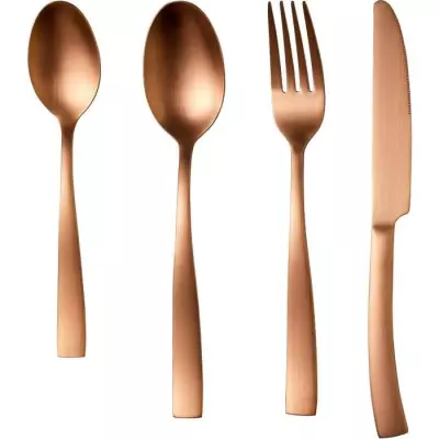 Ménagère ARTHUR MARTIN AM0056 - 24 pièces - Cuivre - Acier inoxydable