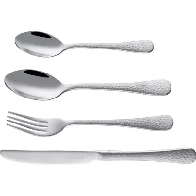 Ménagères ARTHUR MARTIN AM4463 - 24 pièces - Acier inoxydable - Finition martelé Ménagères ARTHUR MARTIN AM4463 - 24 pièces - Acier inoxydable - Finition martelé