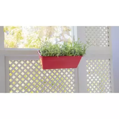 Jardinière Venezia ARTEVASI 10L avec réserve d'eau - Gris anthracite