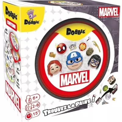 Jeu d'ambiance Dobble Marvel Emoji - 6 ans - Extérieur - Mixte