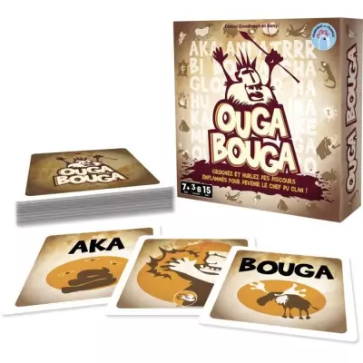 Devenez le chef du clan avec Ouga Bouga - Jeu de société - À partir de 7 ans Devenez le chef du clan avec Ouga Bouga - Jeu de société - À partir de 7 ans