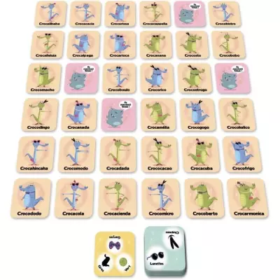 Jeu d'enquête captivant: RapidCroco - Asmodee - 32 suspects Jeu d'enquête captivant: RapidCroco - Asmodee - 32 suspects