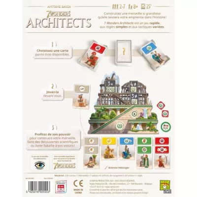 7 Wonders : Architects - Jeu de Société Stratégique - 25 minutes 7 Wonders : Architects - Jeu de Société Stratégique - 25 minutes