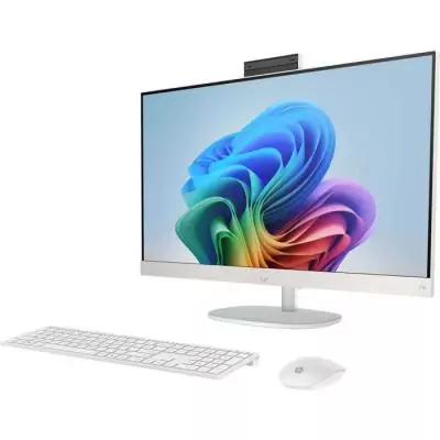 PC Tout-en-un HP 27-cr0076nf - Windows 11 - 27 FHD IPS - Ryzen 7 7730U - RAM 32Go - Stockage 1To SSD - Clavier et souris sans fi