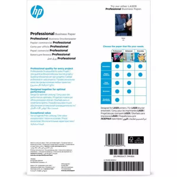 HP Papier Professional Business, brillant, 200 g/m2, A4 (210 x 297 mm), 150 feuilles