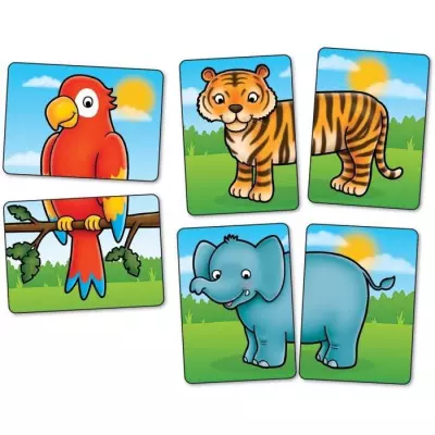 La jungle - Jeu de paires pour enfants - ORCHARD