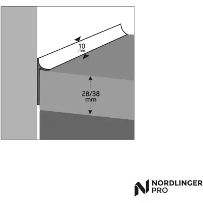 Joint d'Étanchéité NORDLINGER PRO - 3 m - Gris Alu