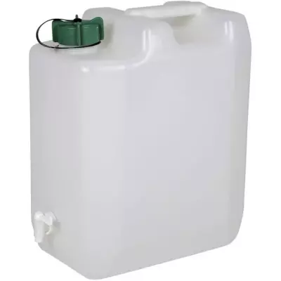 Jerrycan extra-fort avec robinet eau propre 35L pour auto-moto
