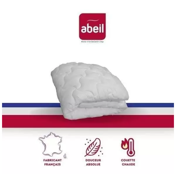 ABEIL Couette chaude Douceur Absolue 140x200 cm blanc