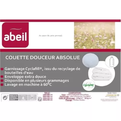 Couette chaude Douceur Absolue 220x240 cm blanc