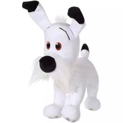 Peluche Gipsy Toys Idéfix et les Irréductibles 30cm en boîte cadeau - Blanc Noir