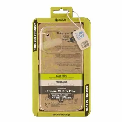 Protection pour téléphone portable Muvit iPhone 15 Pro Max Clear
