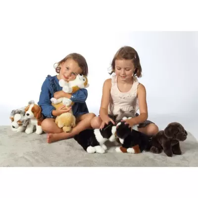 Peluche Chien Husky GIPSY TOYS 25 cm - Doux et Realiste