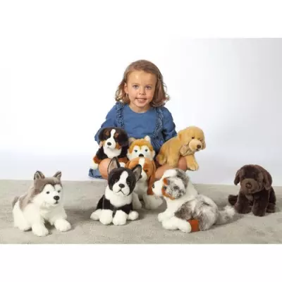 Peluche Chien Bouvier Bernois GIPSY TOYS - Assis, 25 cm