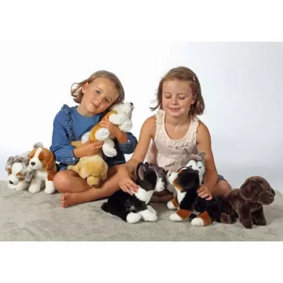 Peluche Chien Labrador Beige GIPSY TOYS 25 cm - Doux et Adorable