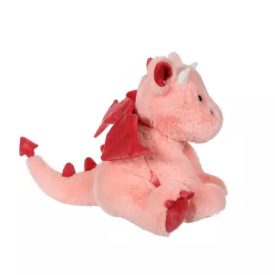 Peluche Dragon Trendy, Rose Poudré 30cm - Format compact