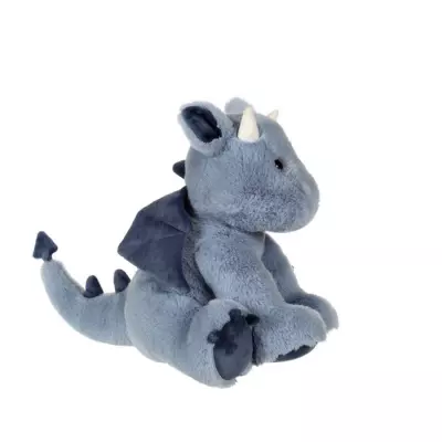 Peluche Dragon Trendy, Bleu Jeans 30 cm - Dimensions: 39x36x17 cm