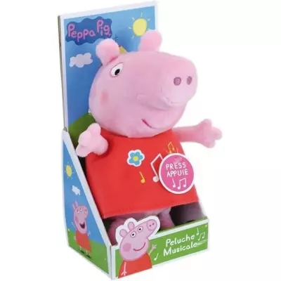 Peluche musicale PEPPA PIG 20 cm - Doux et adorable!