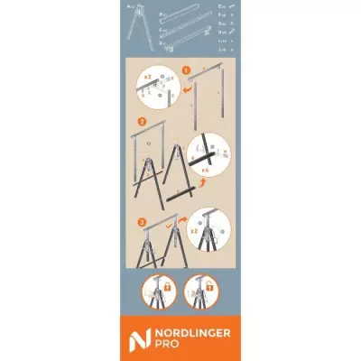 Tréteau de bricolage - Robuste et pliable - NORDLINGER PRO