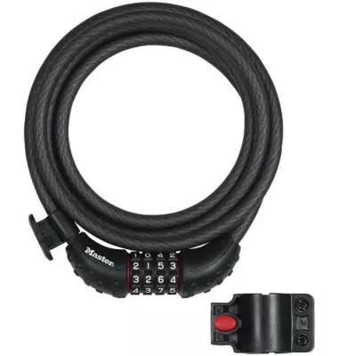 Antivol pour vélo Master Lock 8120EURDPRO - Câble en acier 1,8m