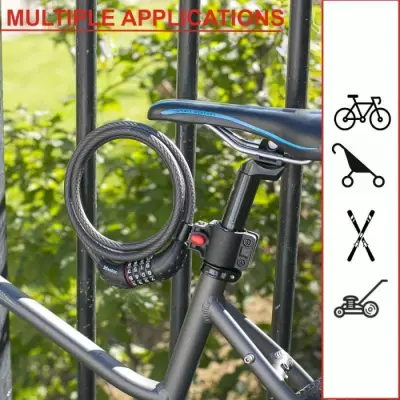 Antivol pour vélo Master Lock 8120EURDPRO - Câble en acier 1,8m
