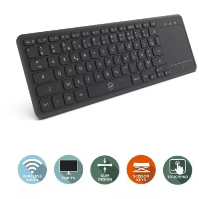 Clavier sans fil MOBILITY Noir Azerty USB 2.4 GHz