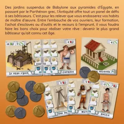 Jeu d'ambiance - Les Bâtisseurs : Antiquité - Conquérez le royaume! Jeu d'ambiance - Les Bâtisseurs : Antiquité - Conquérez le royaume!