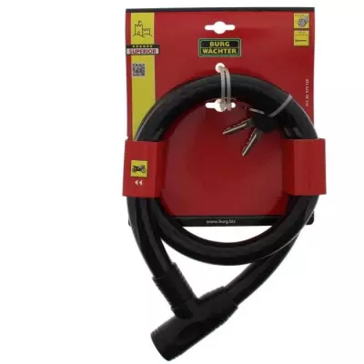 Antivol vélo BURG WACHTER 570 120 - Câble acier 25 mm - 120 cm