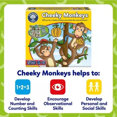 Jeux de plateau Orchard Toys Cheeky Monkeys - Amusant jeu de chance