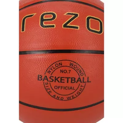 Ballon de basket REZO en caoutchouc - Taille 7 - Marron - Polyvalent