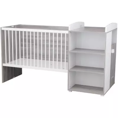 Lit Combiné Evolutif 90x190cm Babyprice Smile - Chêne silex