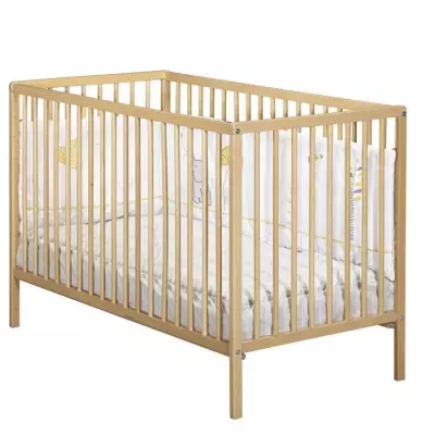 Lit bébé en bois naturel - Babyprice First - 120 x 60 cm