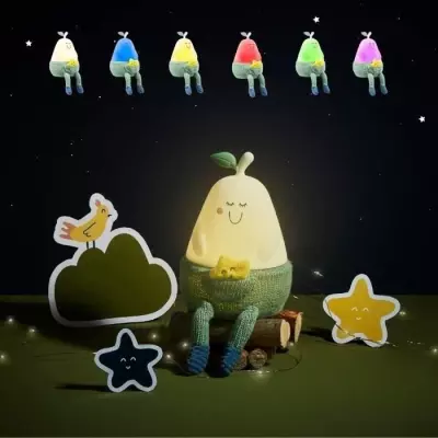 Veilleuse silicone BADABULLE BERTILLE - Lumière douce