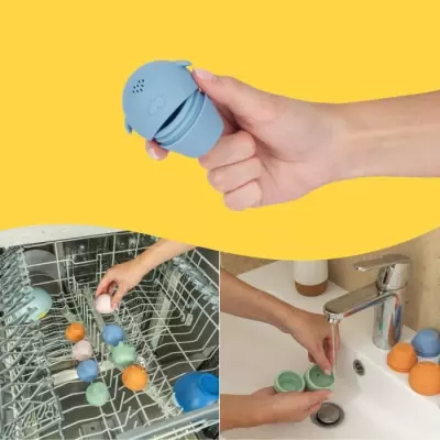 Ensemble de 4 Aspergeurs de bain Badabulle - Jouets de Bain Amusants