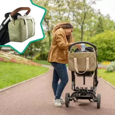 Sac à langer Bowling Badabulle - 20L, Plan à langer et Attaches-poussette inclus
