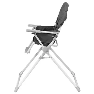 Chaise haute BAMBISOL grise avec tablette ajustable